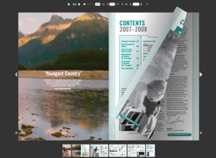 Animated page turns offer a realistic book experience to your reader